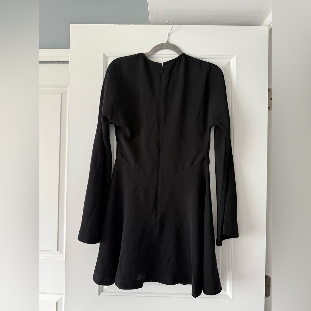 La Ligne Black Long-Sleeve Fit-and-Flare Mini Dress - Picture 7 of 11